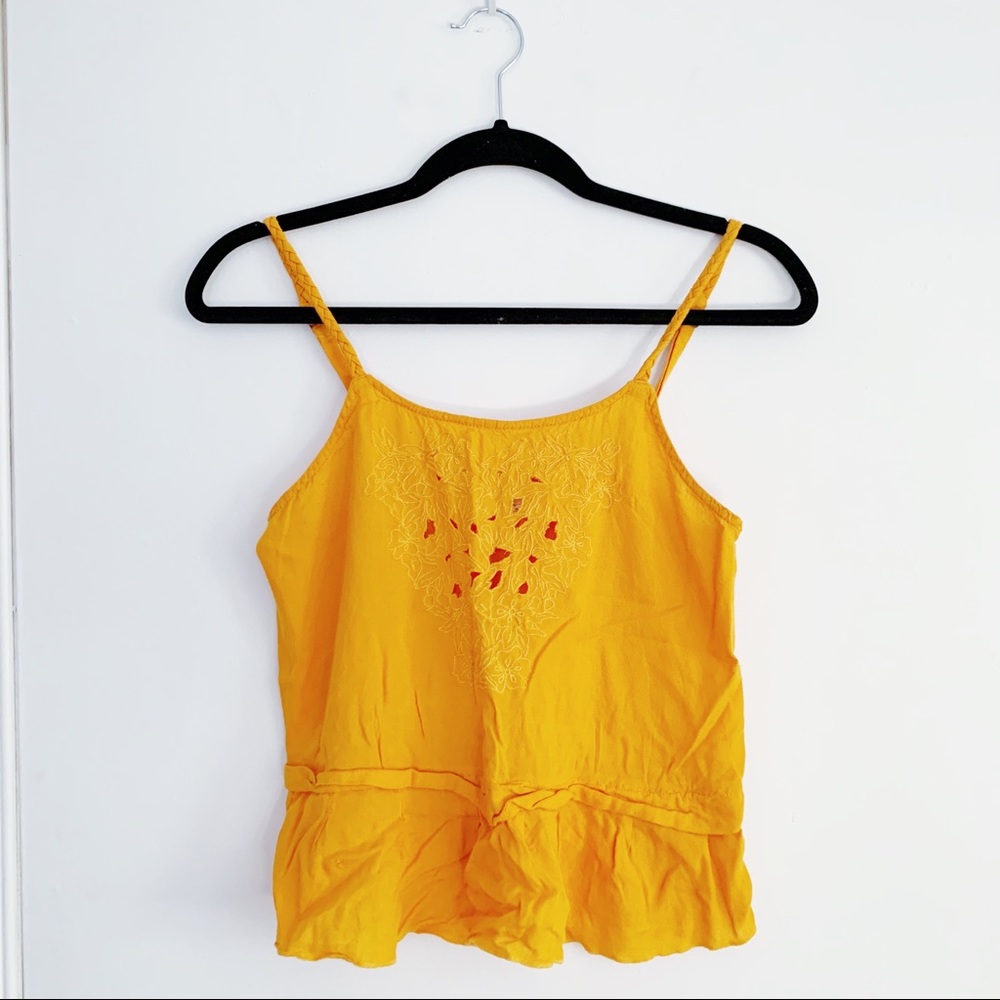 Orange spaghetti strap top